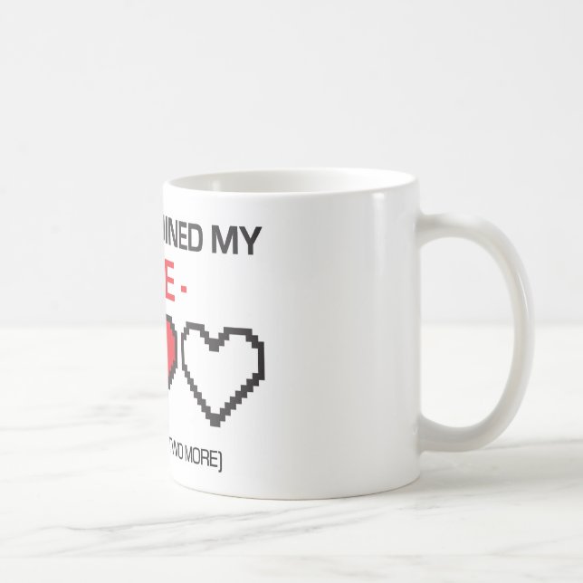 CANECA DE CAFÉ O JOGO ARRUINOU MINHA VIDA! (Direita)