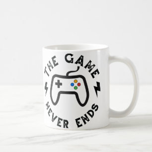 Caneca De Café O Jogo nunca acaba