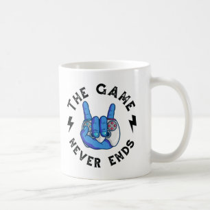 Caneca De Café O Jogo nunca acaba