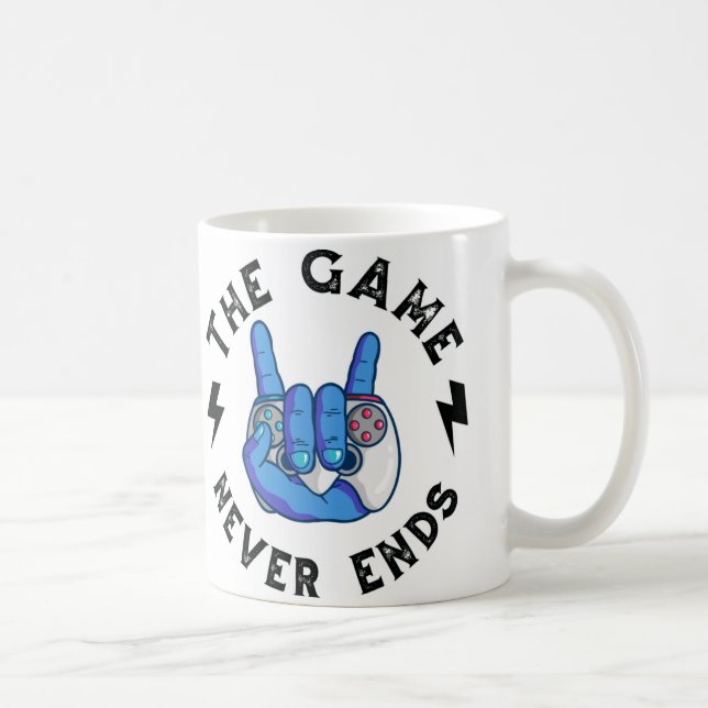 Caneca De Café O jogo nunca acaba (Direita)