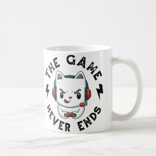 Caneca De Café O jogo nunca acaba