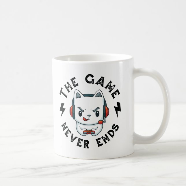 Caneca De Café O jogo nunca acaba (Direita)
