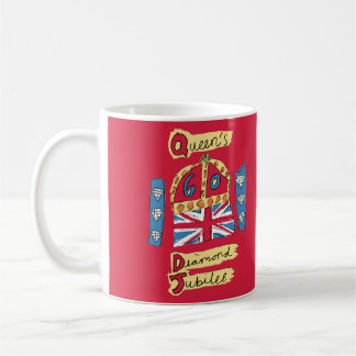 Caneca De Café O jubileu de diamante da rainha