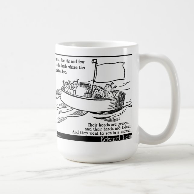Caneca De Café O Jumblies de Edward Lear (Direita)
