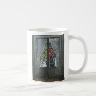 Caneca De Café O Kerchief vermelho, retrato da Sra. Monet (1873)