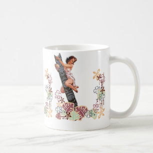Caneca De Café O kitsch Bitsch: Acima de uma árvore de Tiki!