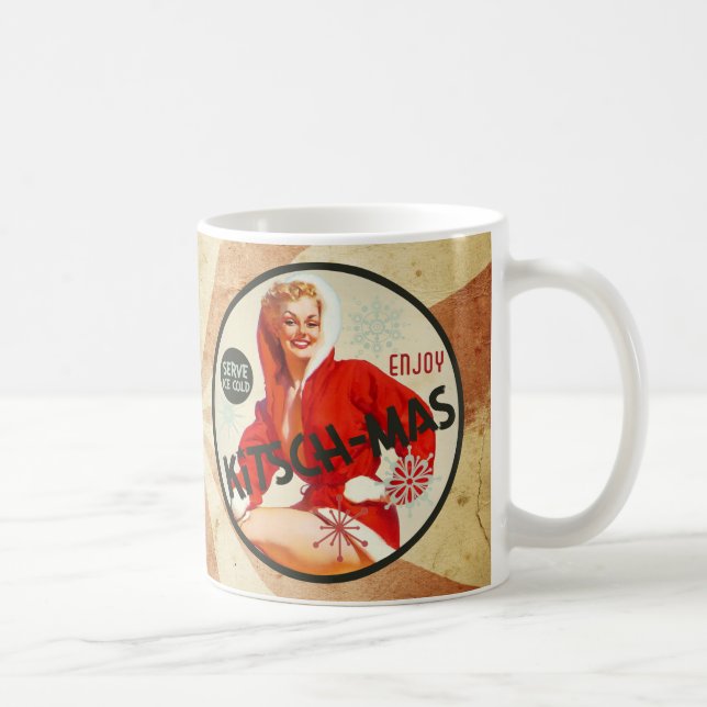 Caneca De Café O kitsch Bitsch: Aprecie o Kitsch-mas! (Direita)