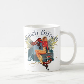 Caneca De Café O kitsch Bitsch: Pin-Acima do tatuagem da menina