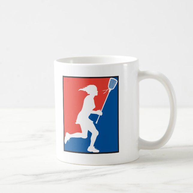 Caneca De Café O Lacrosse da menina (Direita)