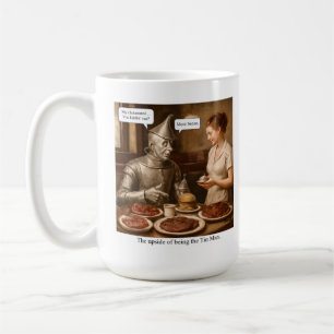 Caneca De Café O lado de cima de ser o Homem-Lata