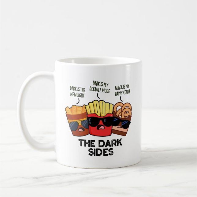 Caneca De Café O Lado Negro Engraçado, Comida Rápida (Esquerda)
