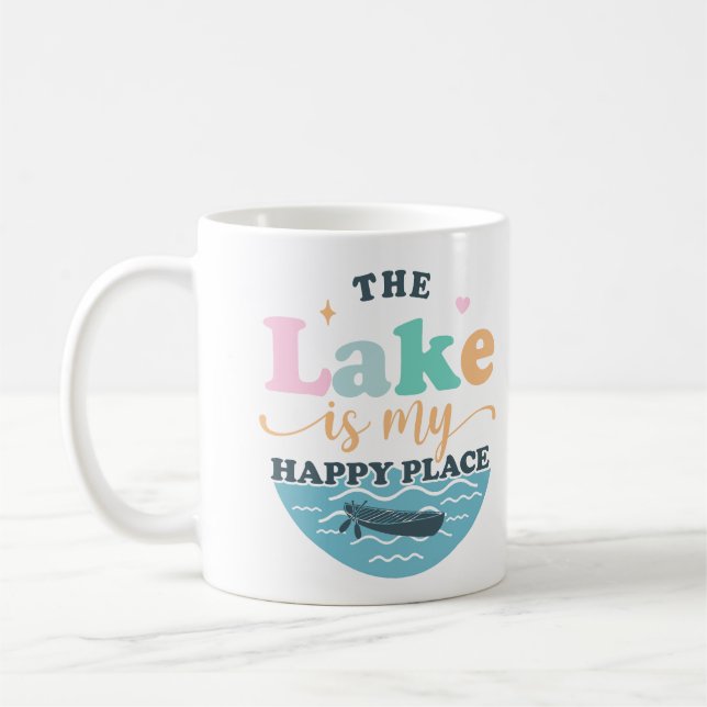 Caneca De Café O lago é meu lugar feliz (Esquerda)