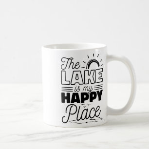 Caneca De Café O Lago É Meu Lugar Feliz