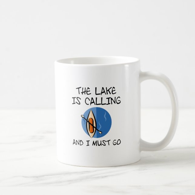 Caneca De Café O lago está chamando (Direita)