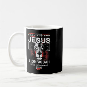Caneca De Café O Leão De Judah Triunfou Não Por Jesus