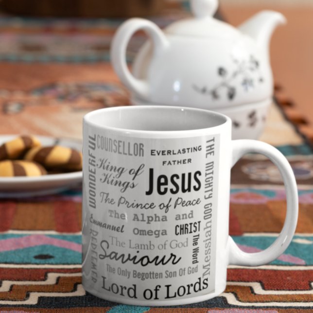Caneca De Café O lindo nome de Jesus (Criador carregado)