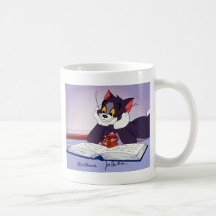 Caneca De Café O Livro De Leitura De Tom E Jerry Foi Autografado