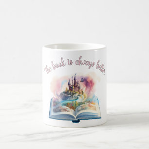 Caneca De Café O livro é sempre melhor