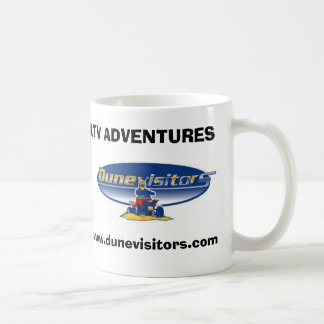 Caneca De Café O logotipo de Dunevisitors, ATV AVENTURA-SE,