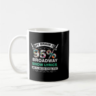 Caneca De Café O lover de música dá presentes 2Meu cérebro é 95 B