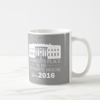 Caneca De Café O lugar de uma mulher é na Casa Branca, Hillary Mu