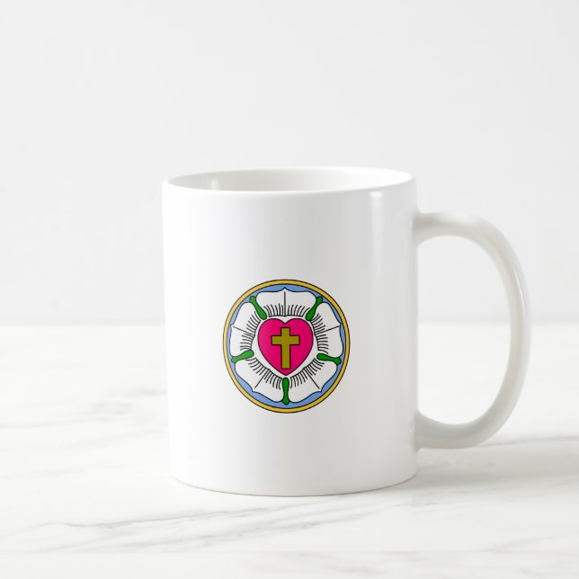 Caneca De Café O Lutheran aumentou (Direita)