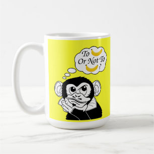 Caneca De Café O macaco de Shakespeare