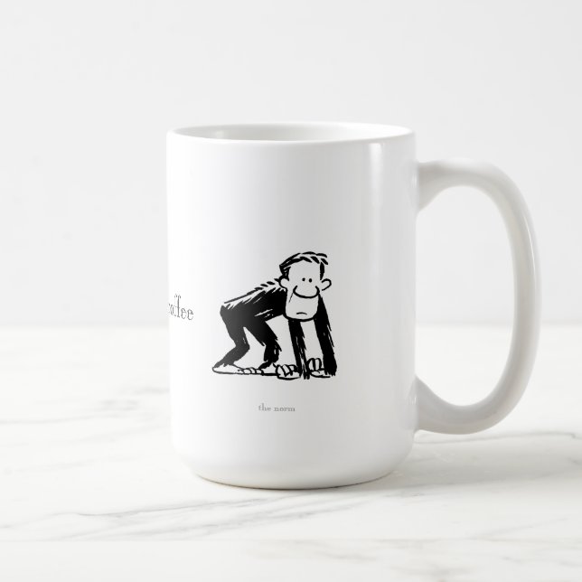 Caneca De Café O macaco Norm (Direita)
