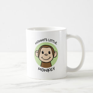 Caneca De Café O macaco pequeno da mamã