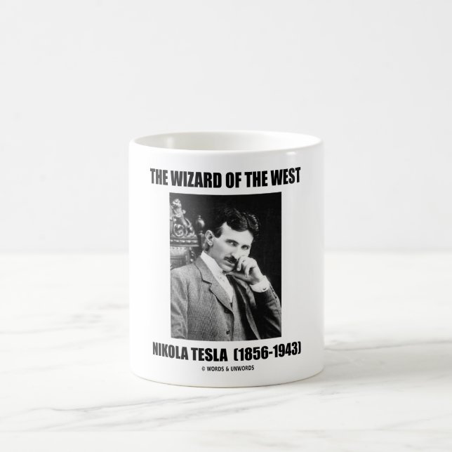 Caneca De Café O Mágico Do Ocidente (Nikola Tesla) (Centro)