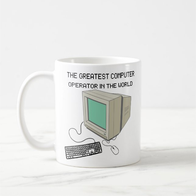 Caneca De Café O maior operador de computador do mundo (Esquerda)