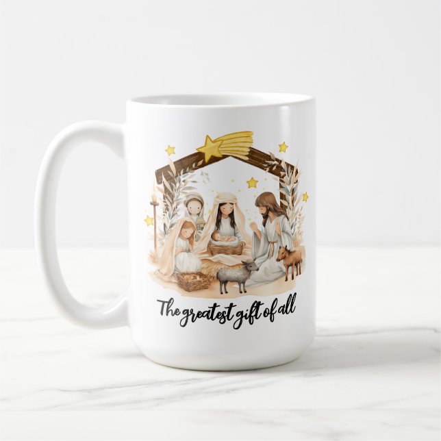 Caneca De Café O maior presente de toda a Natal de Jesus (Esquerda)