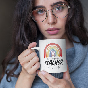 Caneca De Café O maior professor do mundo, Rainbow