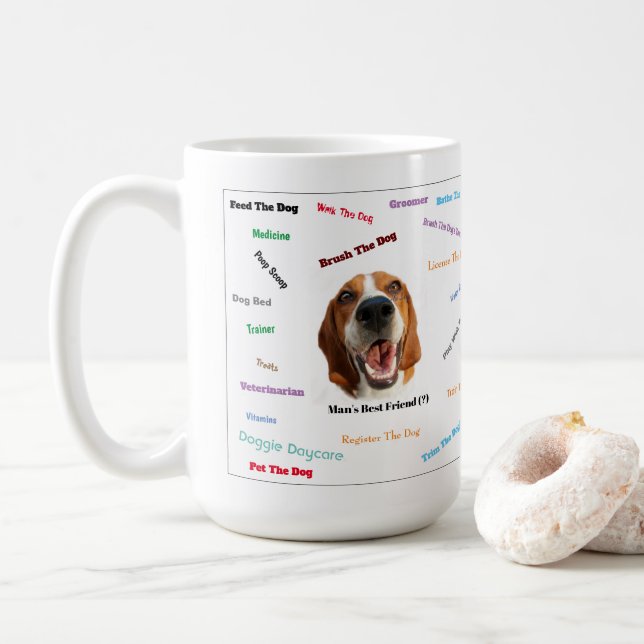 Caneca De Café O Melhor Amigo do Homem (?) (Com Donut)