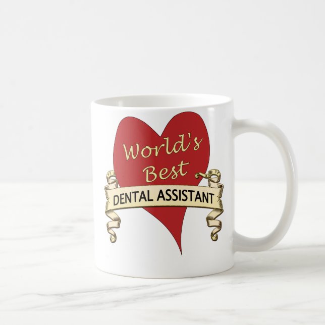Caneca De Café O melhor assistente dental do mundo (Direita)