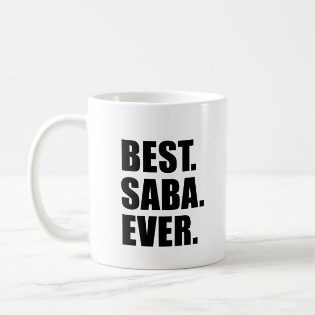 Caneca De Café O melhor avô sempre judaico de Saba (Esquerda)
