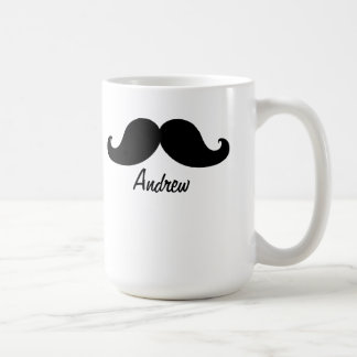 CANECA DE CAFÉ O MELHOR BIGODE PRETO PERSONALIZADO