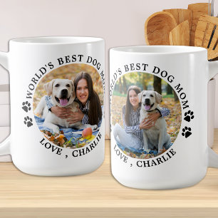 Caneca De Café O melhor cachorro do mundo, mamãe Paw, imprime fot