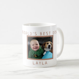 Caneca De Café O melhor cão do mundo personalizado com foto e