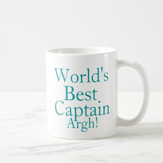 Caneca De Café O melhor capitão dos mundos (Direita)