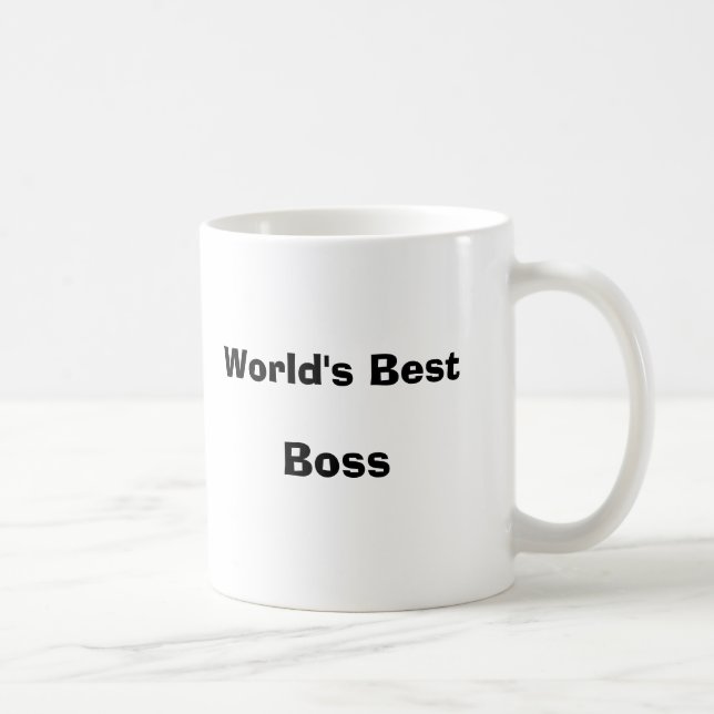 Caneca De Café O melhor chefe do mundo (Direita)