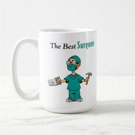 Caneca De Café O Melhor Cirurgião Engraçado Mug De Café Dotado De