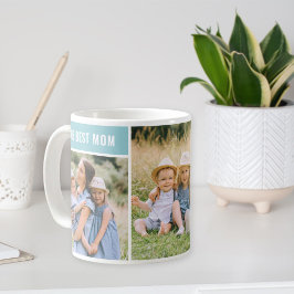 Caneca De Café O Melhor Colagem de Fotos da Mamãe Aqua