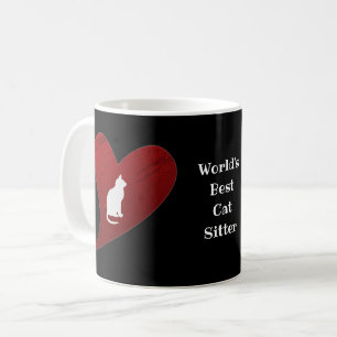 Caneca De Café O Melhor Coração de Gatos Brancos e Gatos do Mun