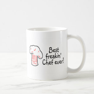 Caneca De Café O melhor cozinheiro chefe de Freakin nunca