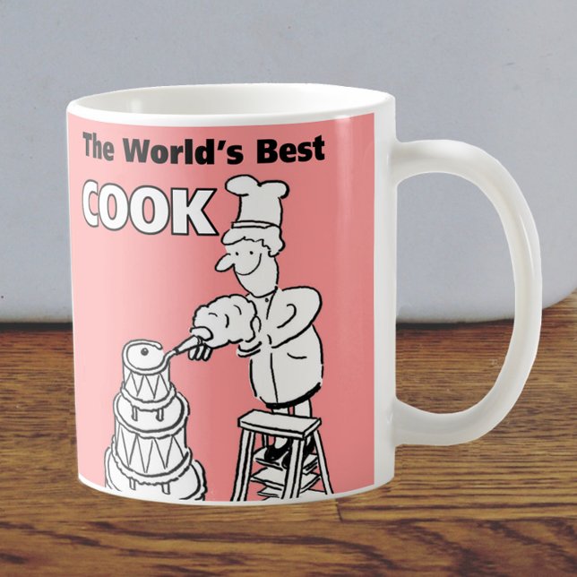 Caneca De Café O melhor cozinheiro do mundo (Criador carregado)