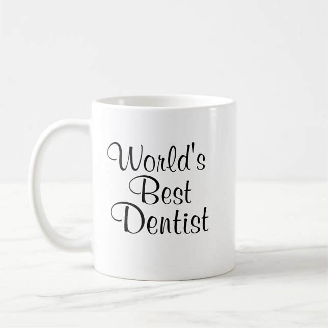 Caneca De Café O melhor dentista dos mundos (Esquerda)