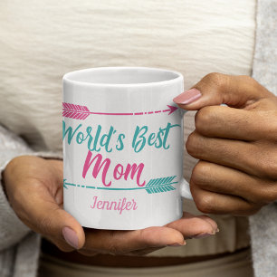 Caneca De Café O melhor Dia de as mães personalizado da mamãe