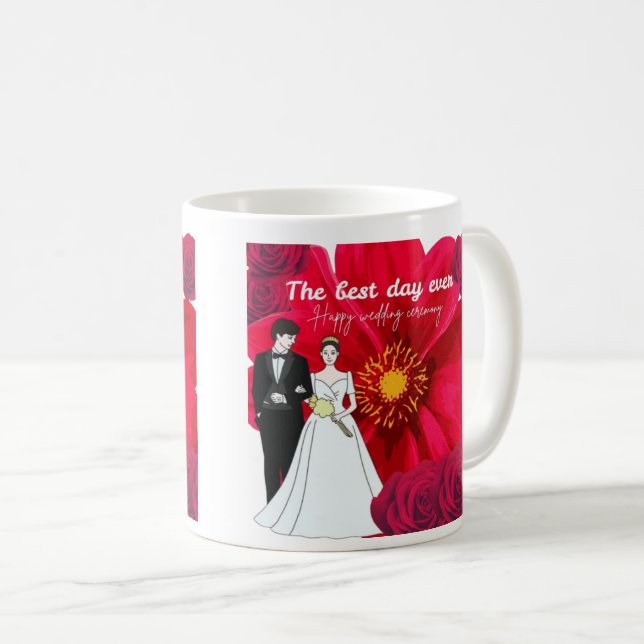 Caneca De Café O melhor dia de todos (Frente Esquerda)