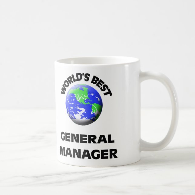 Caneca De Café O melhor director geral do mundo (Direita)